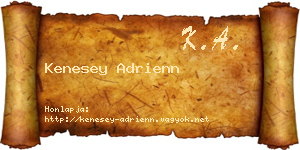 Kenesey Adrienn névjegykártya
